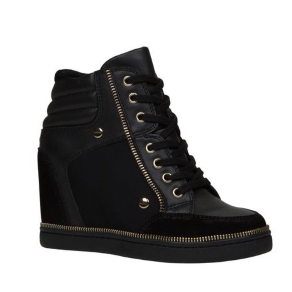 ALDO | Ciambave Hidden Wedge Black Ankle Boot